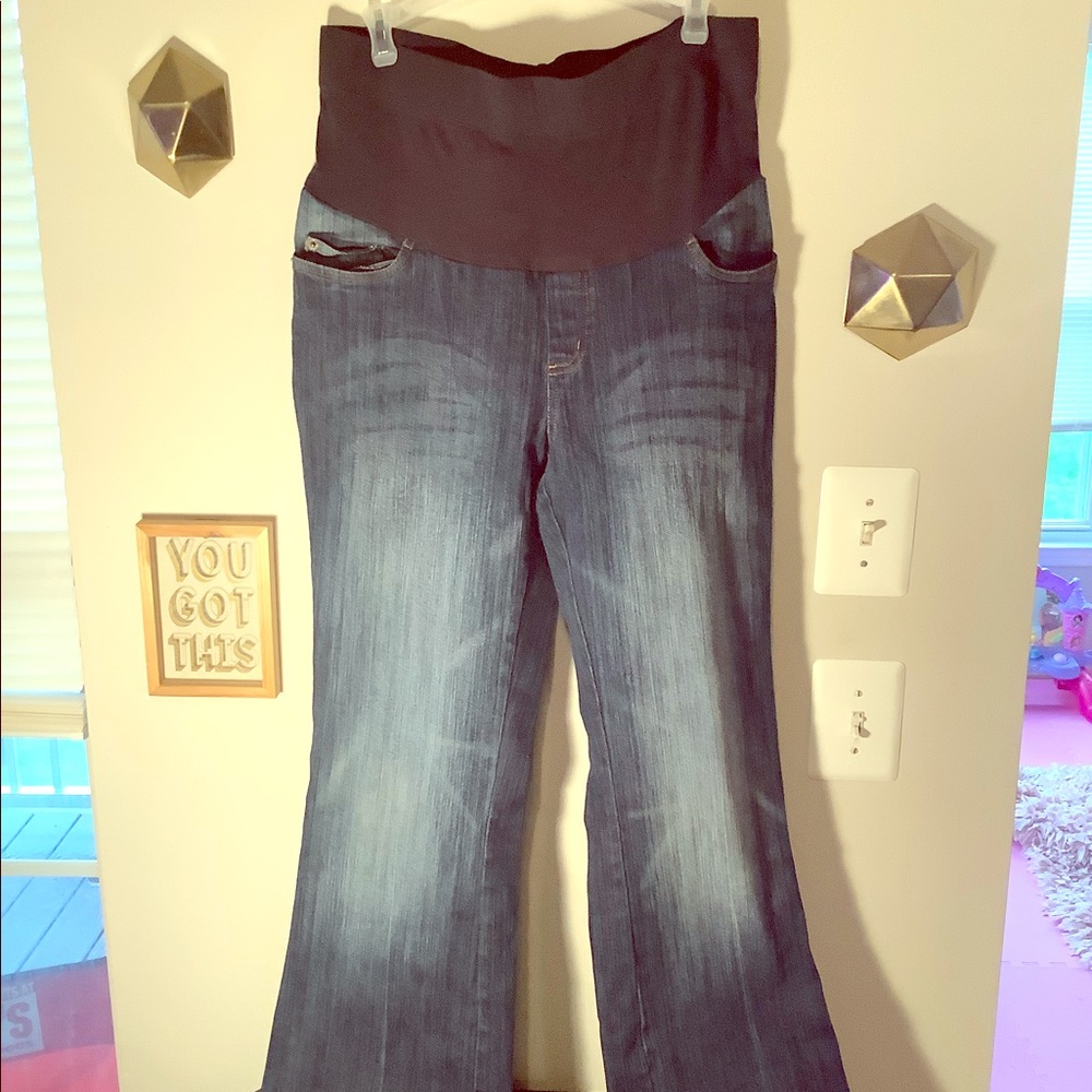 Motherhood Maternity Denim Jeans -  Flare/Wide Cut